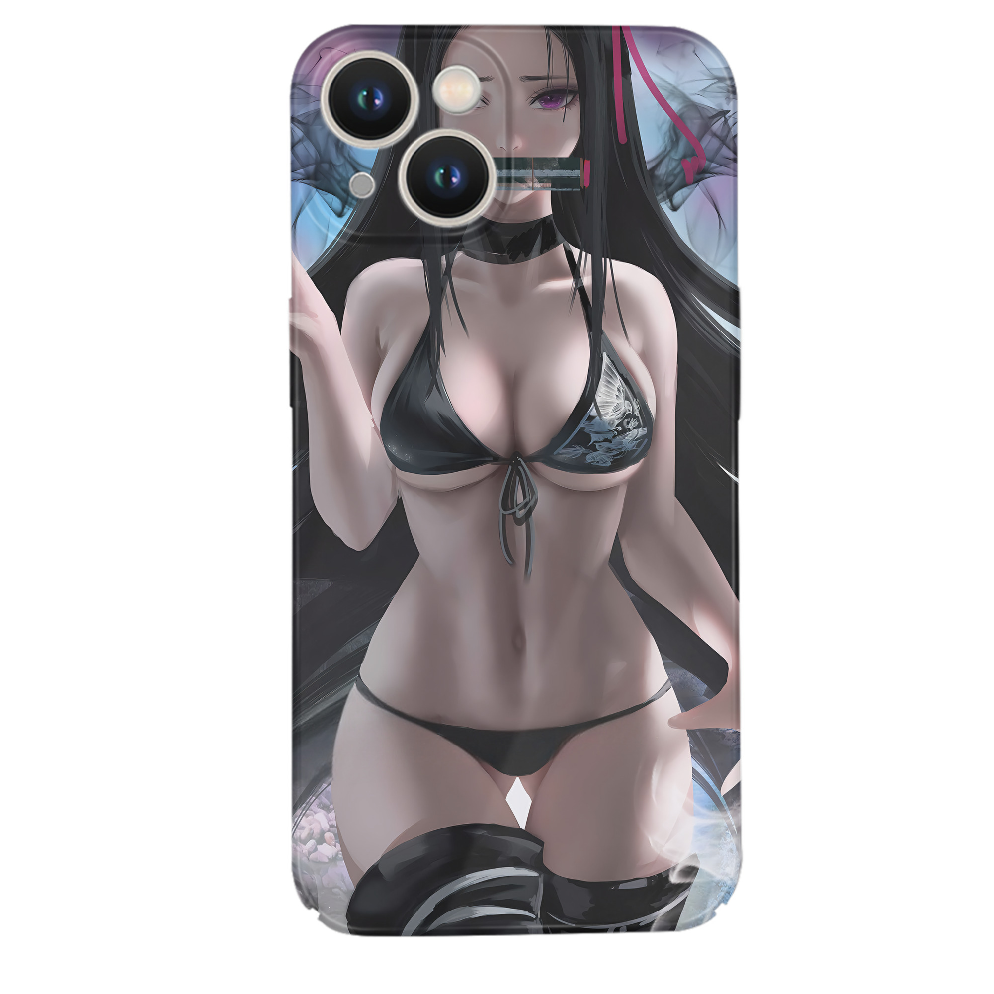 （画像用） 鬼滅の刃（きめつのやいば）竈門 禰󠄀豆子／かまど ねずこ Kamado Nezuko 【iPhone 14シリーズ対応】ハードケース